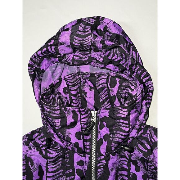 Obermeyer Pullover Jacket Womens Small Purple Black New Arc Ski Hooded Mittens - Picture 6 of 15